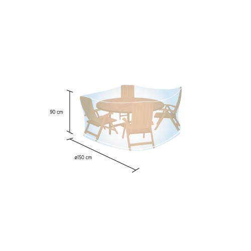 Funda cubre MESA REDONDA - M (90 x ø 150 cm)